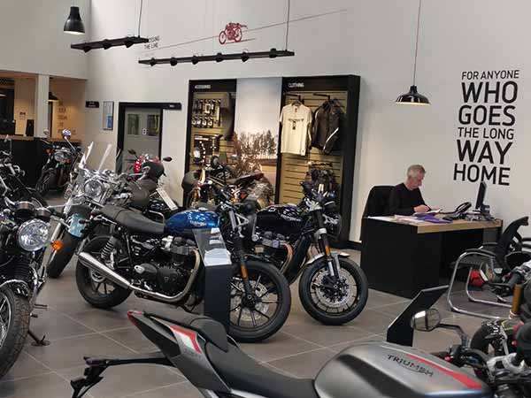 Triumph Birmingham West Showroom